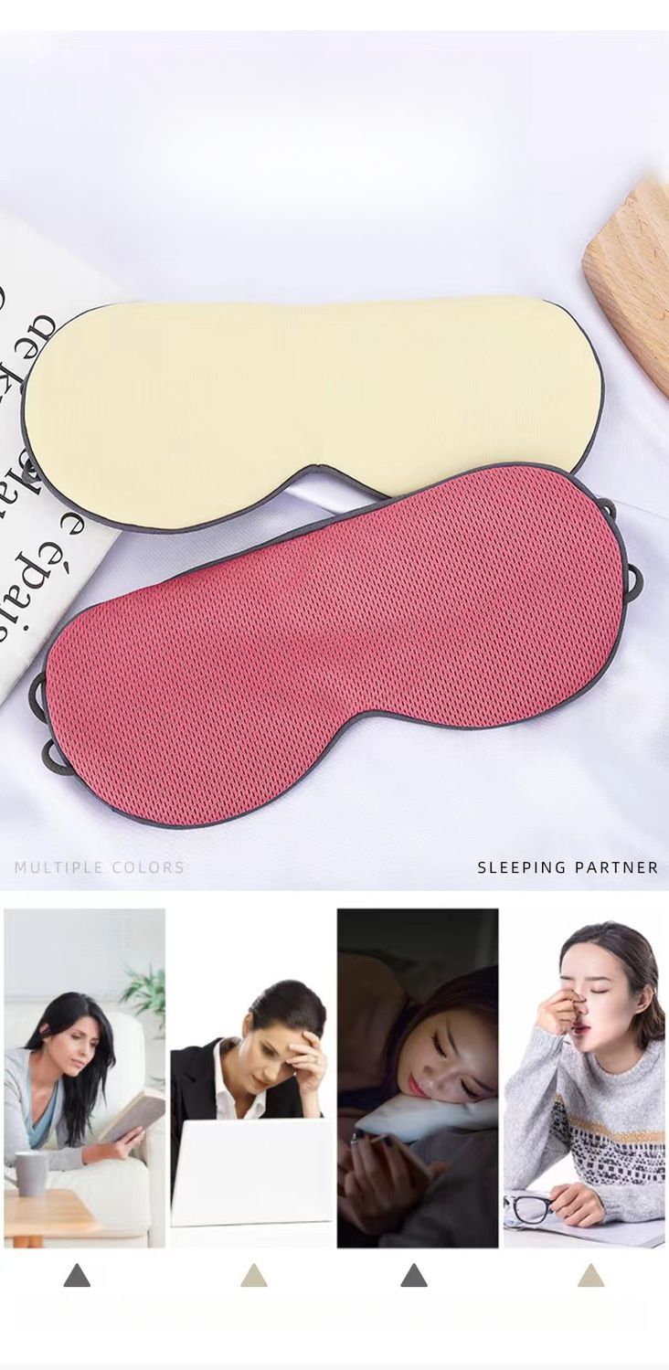 Doppelseitige Schlafmaske für Männer, Frauen, Erwachsene, Studenten, Lichtblockierung, Hilfe, nicht drückend, Müdigkeitslinderung, Kälte und_voghion.com
