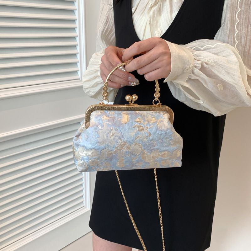 Fata alla moda per le donne, borsa estiva, mini borsa a tracolla e cheongsam in stile cinese di nicchia, borsa con chiusura dorata_voghion.com
