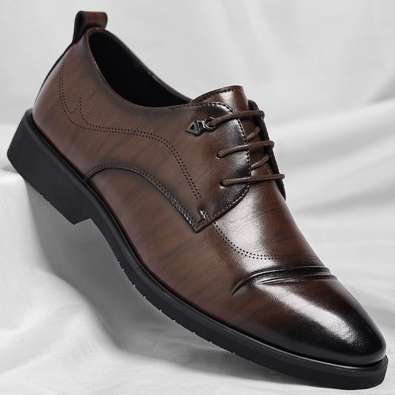 Leder 2025 Frühling Neue Business Formale Herrenmode Plus Größe Derby Schuhe Trend_voghion.com