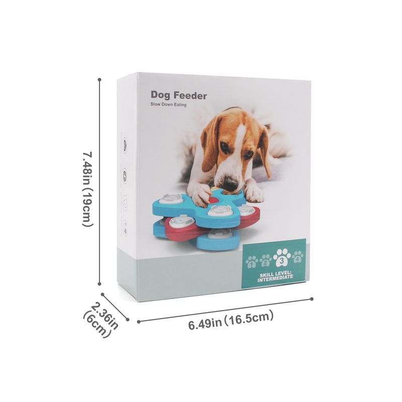 New Straight Hair Puzzle Training Foraging Pet Toy Multi-layer Rotating Turntable Slow Feeder_voghion.com
