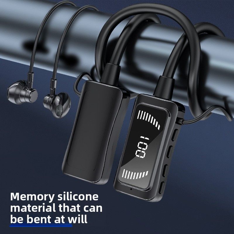 Big Order Patent Private Model Hot-Selling Neck-Hanging Wireless Bluetooth With Digital Display And Long Standby Time_voghion.com