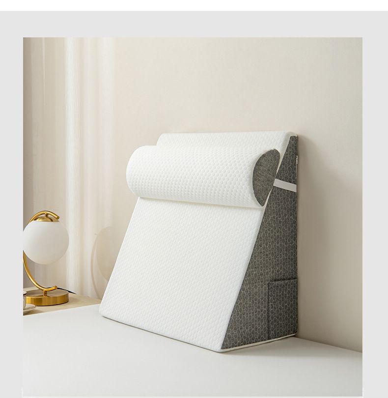 Elderly Backrest Semi-Reclining Nursing Position Gastric Slope Mattress Anti-Acid Reflux Triangle Pillow Cushion_voghion.com