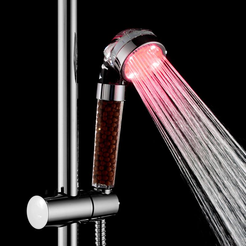 Smart Temp Alert Shower - 7-Color LED With Negative Ion Filter, EU Standard Water Saving_voghion.com