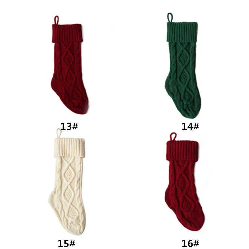 Neu Personalisierte Hohe Qualität Strumpf Geschenk Taschen Stricken Weihnachten Dekorationen Weihnachten Strumpf Große Dekorative Socken Meer_voghion.com