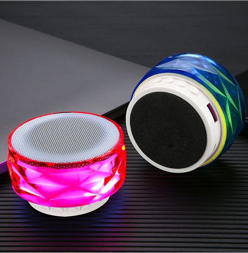 Colorful Light Wireless Bluetooth Mini Card Slot Subwoofer Portable Phone Computer Small Speaker_voghion.com