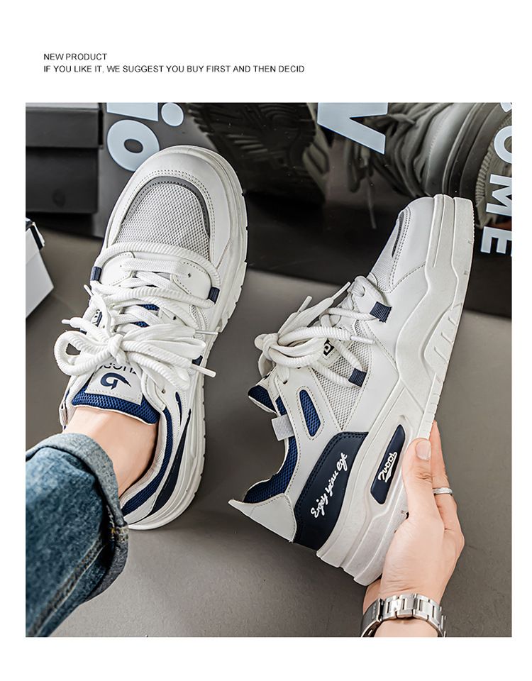 Scarpe da ginnastica estive da uomo, nuove, traspiranti, versatili, basse, sportive, casual, da papà, alla moda, bianche_voghion.com