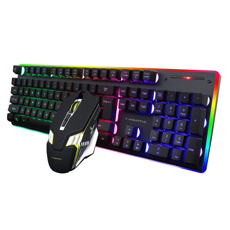 Yunguoguo Km99 Office Gaming i bezprzewodowa klawiatura z podświetleniem do ładowania dla graczy Myszka_voghion.com