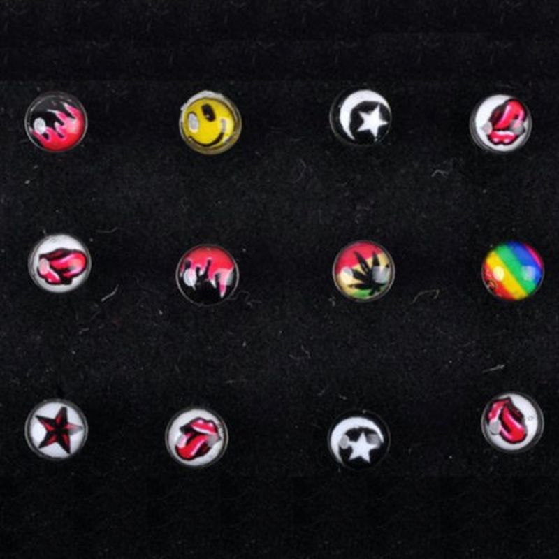 Unisex 24/40 in acciaio inossidabile boxed naso piercing naso goccia anello naso orecchini naso piercing corpo_voghion.com