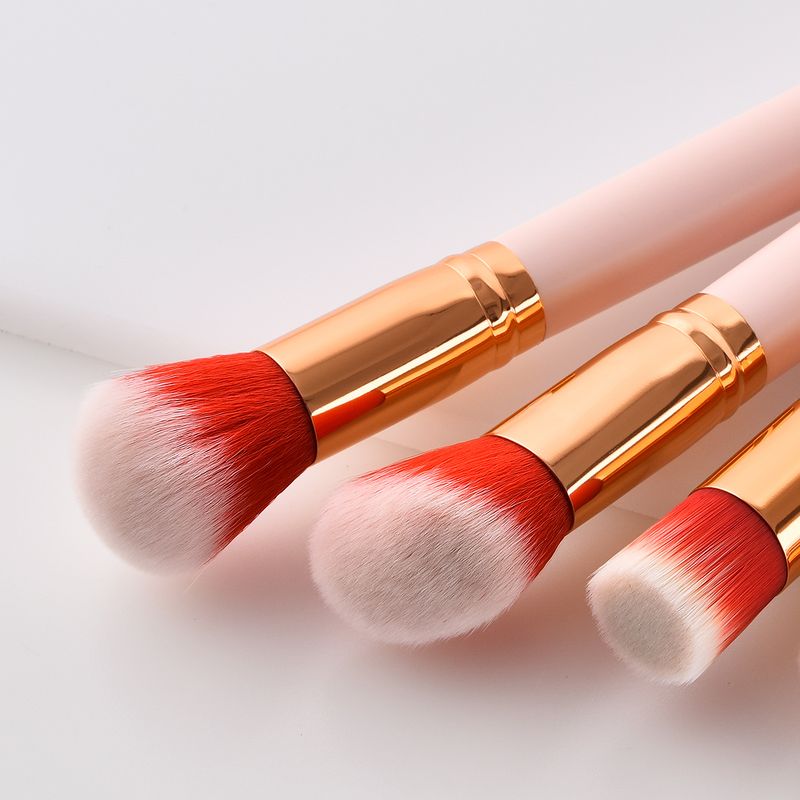 Pennelli per trucco da 5 pezzi, strumenti di bellezza, manico in legno Yuncai, tubo per la bocca, capelli in nylon GUJHUI_voghion.com