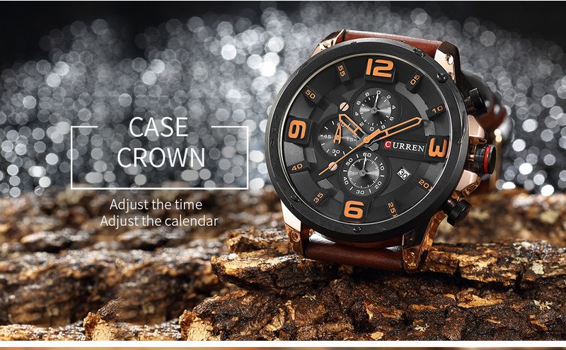 Men's Waterproof Quartz Watch With Date Function, Round Large Dial, Mineral Crystal, Alloy Case, Business Style Large Dial Calendar Men's Watch_voghion.com