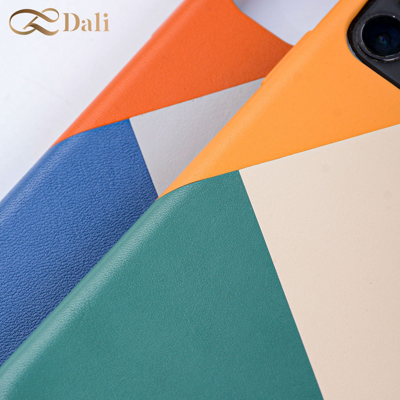 Capa protetora magnética de couro legítimo para iPhone 13, pacote com três cores, 14, 15 Pro_voghion.com