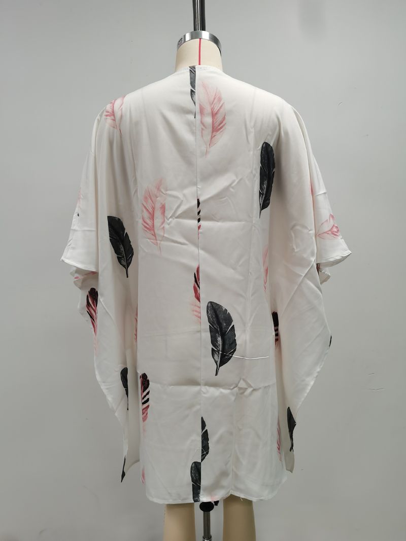 Abbigliamento estivo da donna, top con scollo a V e maniche a pipistrello, camicie corte davanti e lunghe dietro_voghion.com