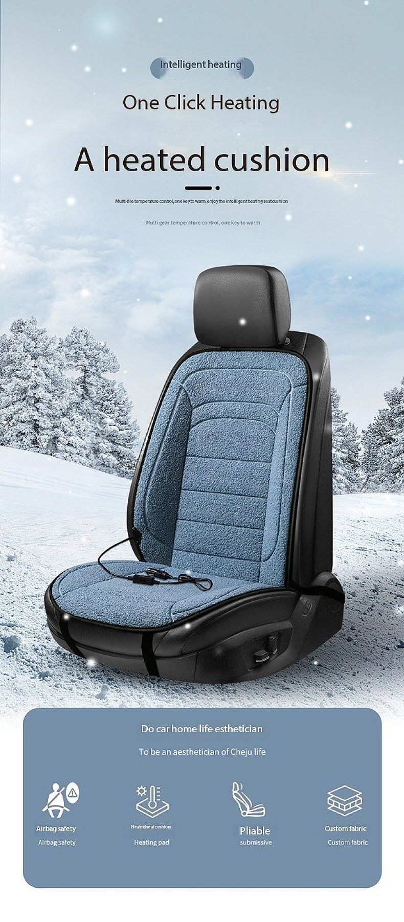 Abdeckung Heizung Winter Beheizte Auto Wärmer 12V Sitzkissen Für Zurück Und Sitze_voghion.com