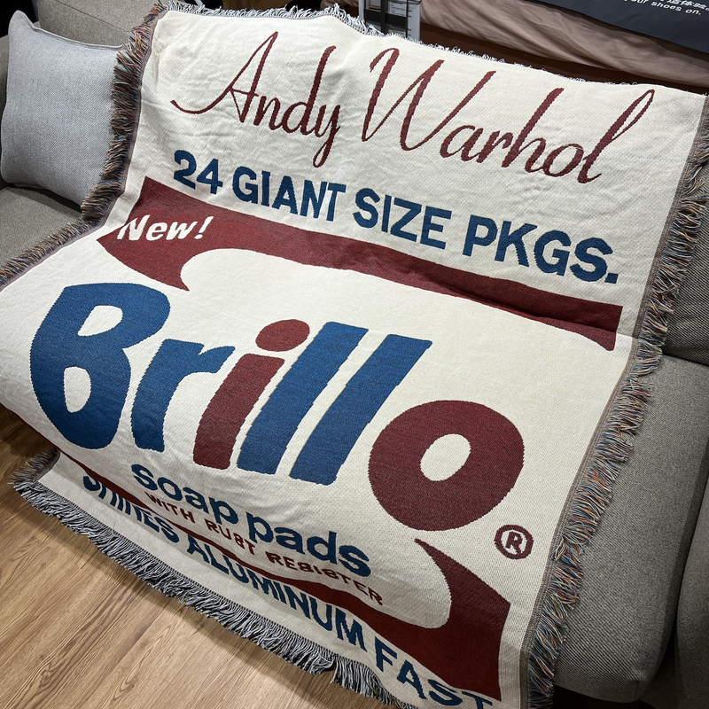 Andy Warhol Brillo Soap dish wall blanket _voghion.com