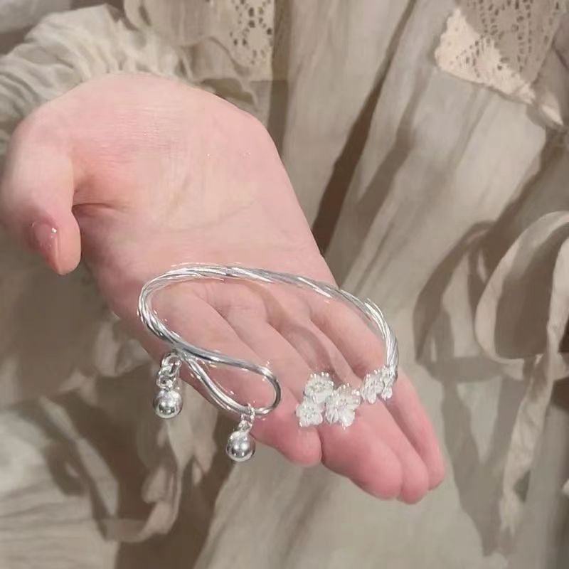 Plum Blossom Bracelet Female Korean Version Simple And Fresh Plum Blossom Bracelet Adjustable Versatile Student National Style Gift For Girlfriend_voghion.com