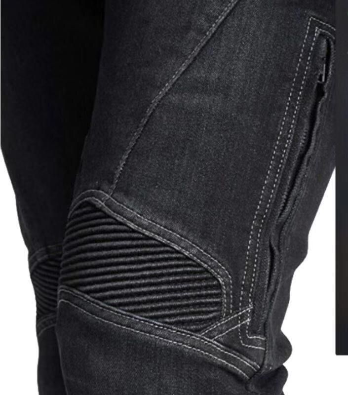 Motorcycle Riding Jeans For Men & Women - Stretch Denim Pants With Knee Armor, Thermal Lined, Anti-Scratch Protection For All-Season Biking_voghion.com