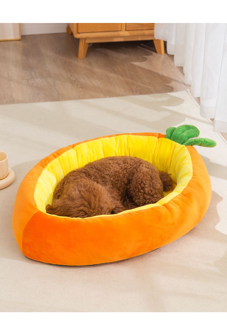 Autumn Winter New Creative Carrot Shaped Warm Cat Pet Open Dog Nest_voghion.com