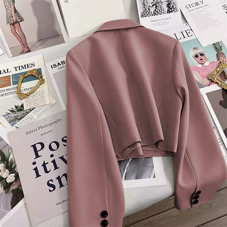Women Of Petite Size 2025 Spring And Autumn Emerald Green Season New Style All Match Small Suit Trendy Women_voghion.com