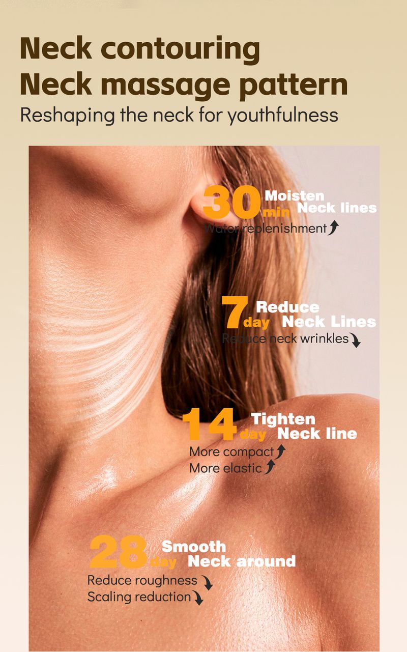La crema per il collo alla curcuma MAYCHEER diluisce le linee del collo, solleva e affina, idrata e nutre il collo_voghion.com