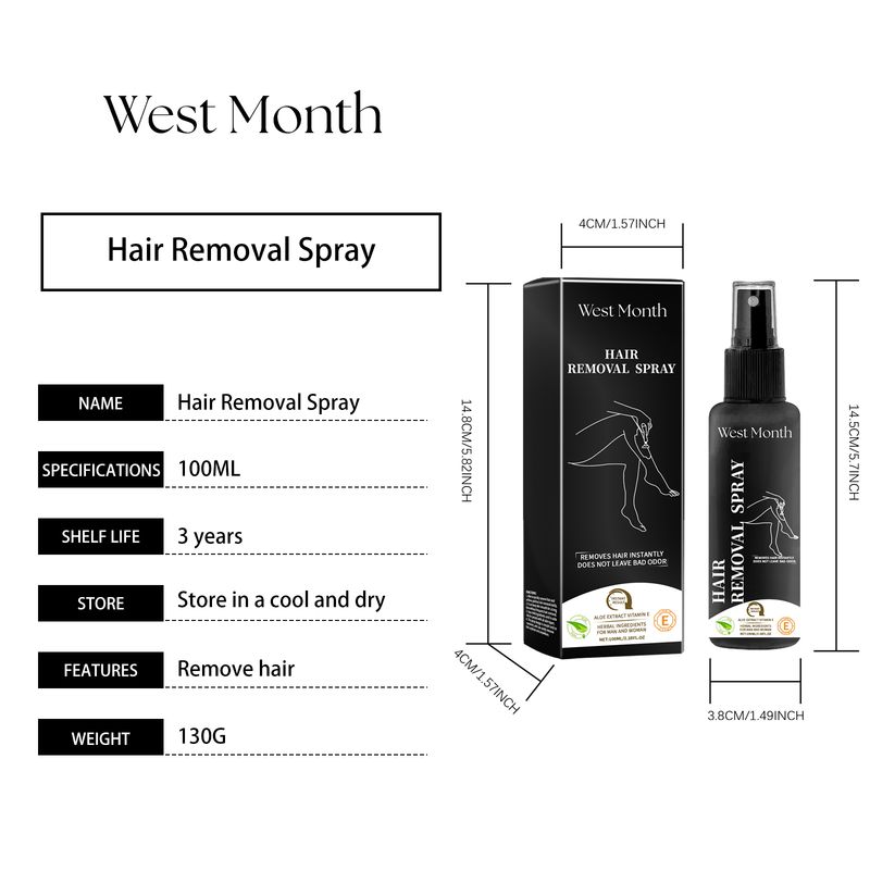 West&Month Cleansing Spray, Refreshing And Gentle Cleansing And Smoothing Body And Skin Spray All Over Armpit Hair Arms_voghion.com