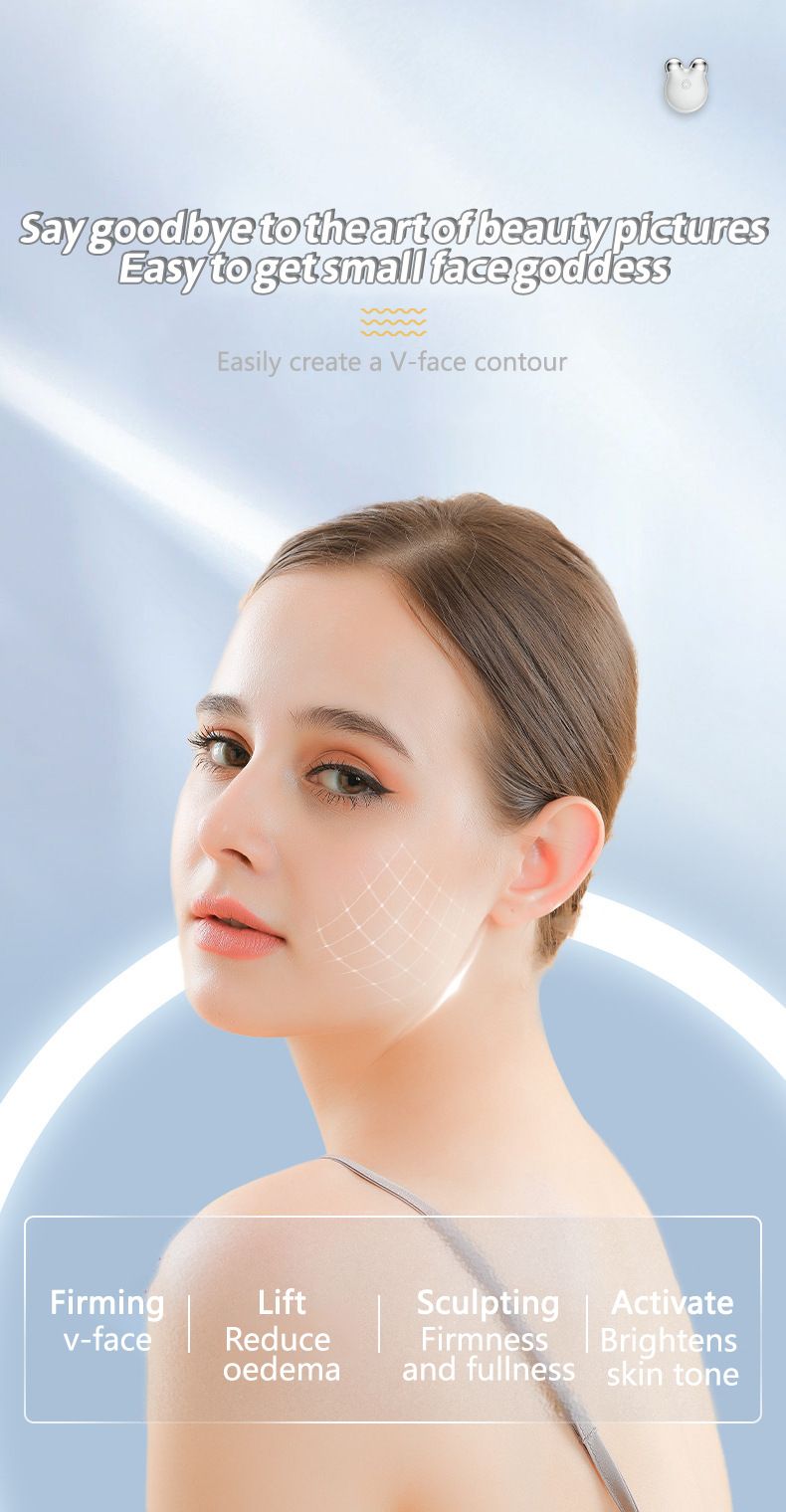 Masaj facial portabil cu încărcare rapidă, poate îmbunătăți fermitatea feței și poate îmbunătăți subțirea feței._voghion.com