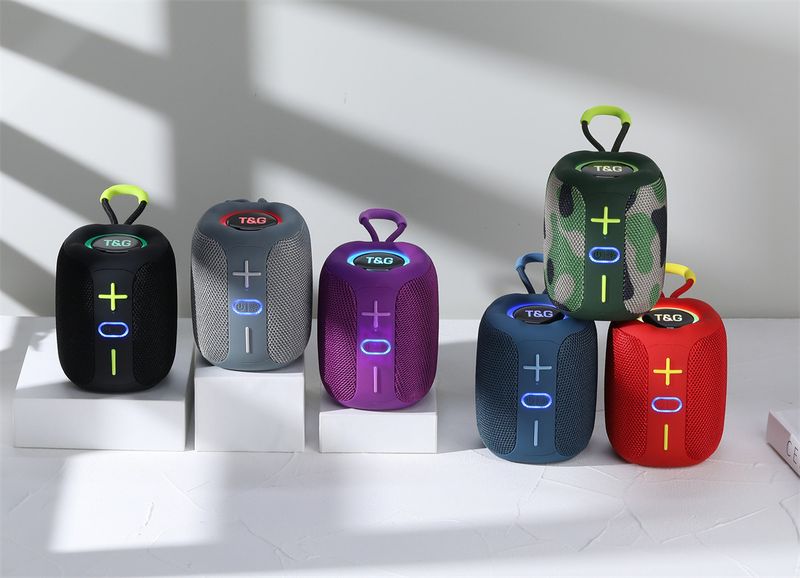 TG658 Bluetooth Tragbarer Outdoor-Handheld-Mini-Lautsprecher TWS mit Licht Neues kreatives Geschenk_voghion.com