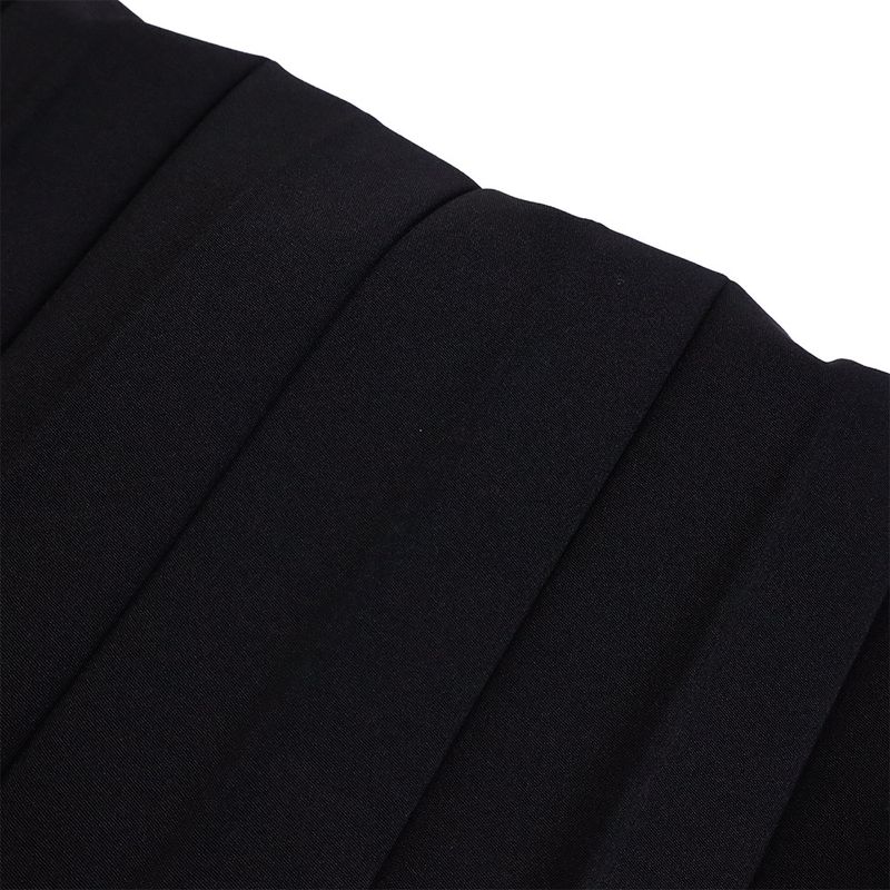 Damenbekleidung Sommermode zweiteilig ärmellos rückenfrei unregelmäßig langer Rock Hose mit weitem Bein_voghion.com