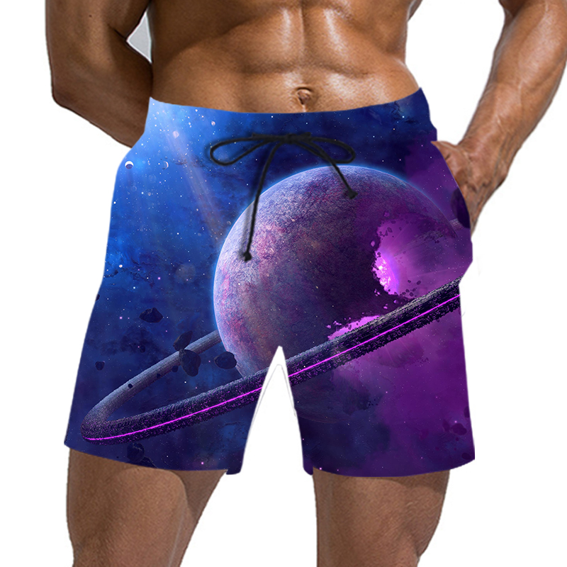 3D-Shorts, Sommer, neue, schnell trocknende Strand-Badeshorts, Herren-Hip-Hop-Shorts, Strandbekleidung_voghion.com