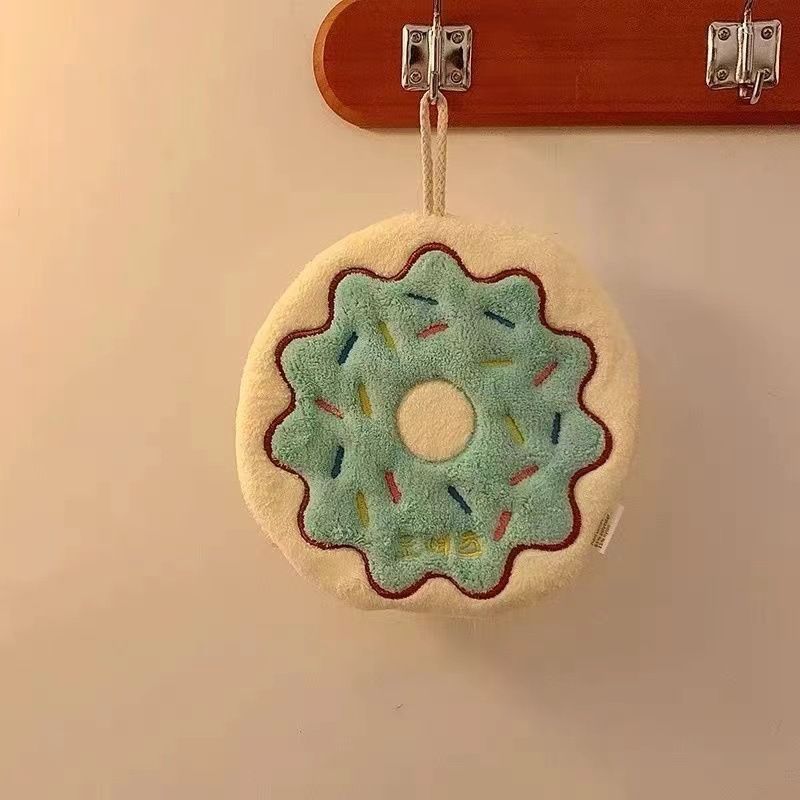 Lillian Cross-Border Source Moon Rabbit Cheese Toast Hanging Hand Small Towel Bathroom Kitchen Cartoon Cloth Gift_voghion.com