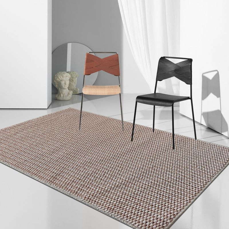 Premium Polyester Area Rug – Modern Solid Color Floor Mat For Living Room, Bedroom & Balcony, Soft Print Design (Multiple Sizes & Colors)_voghion.com