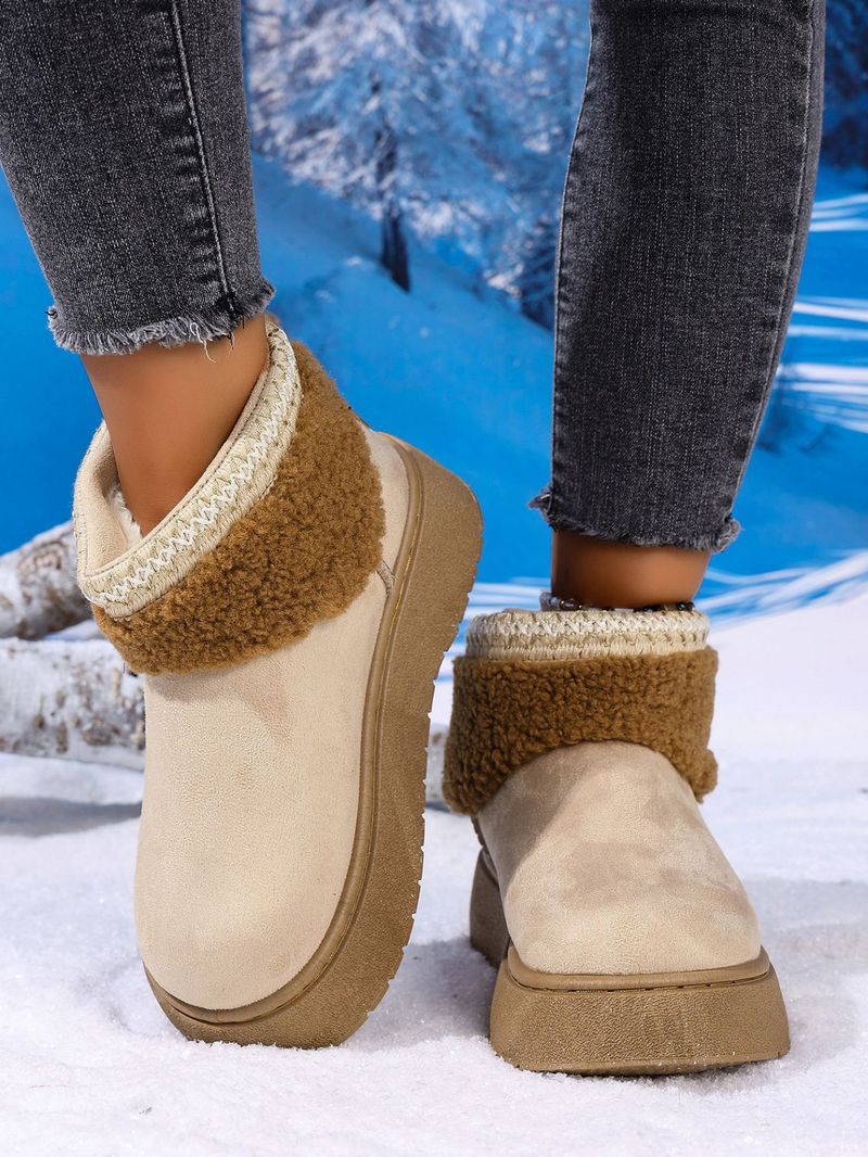 Stivali da neve da donna, modello invernale 2025, nuovi, caldi e con suola spessa, in cotone nord-orientale, con maniche europee_voghion.com