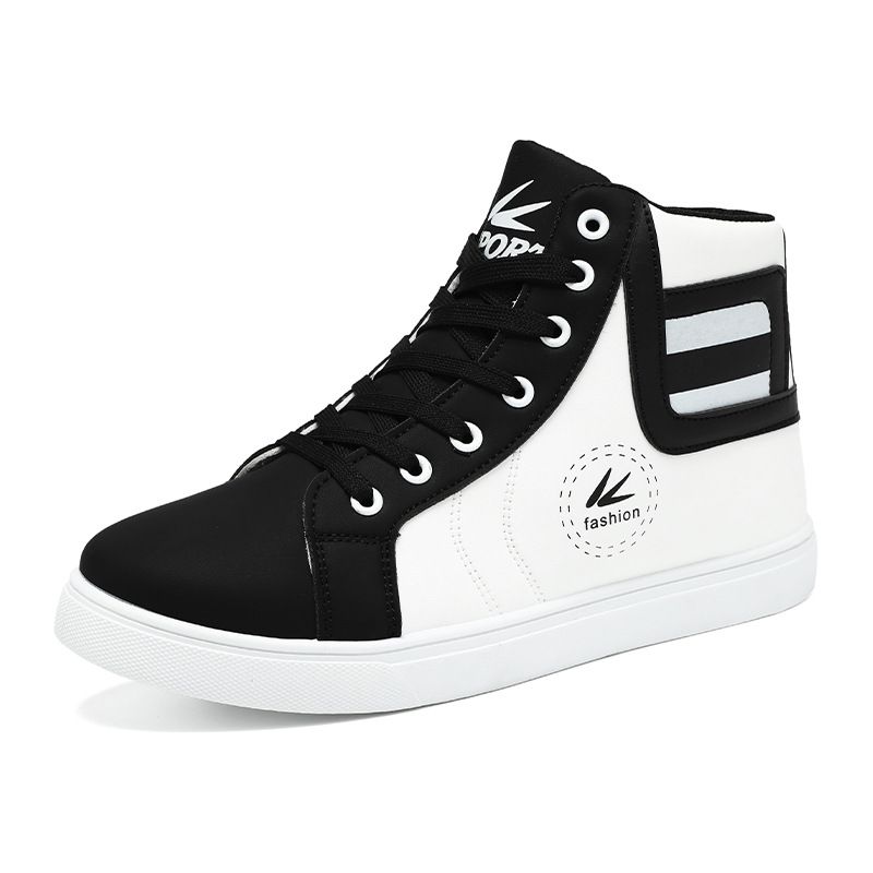 Herren Herbst Neue High Top Herren Koreanische Version Weiß Board Student Sport Casual Schuhe Trendy_voghion.com