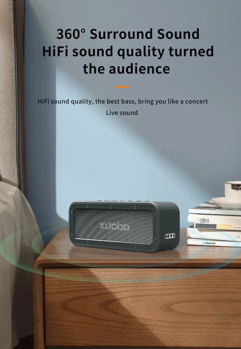 Xdobo Portable Wake 1983 Original Authentic Voice, Heavy Bass, Full Frequency At Will Switch High-quality DSP Chip TWS_voghion.com