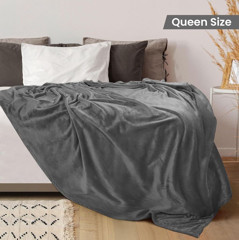 Plüschbezug Decke Superweiche Bettdecke Bequeme Flanelldecke Plüschdecke Schlafsofa Mikrofaserdecke Leicht_voghion.com