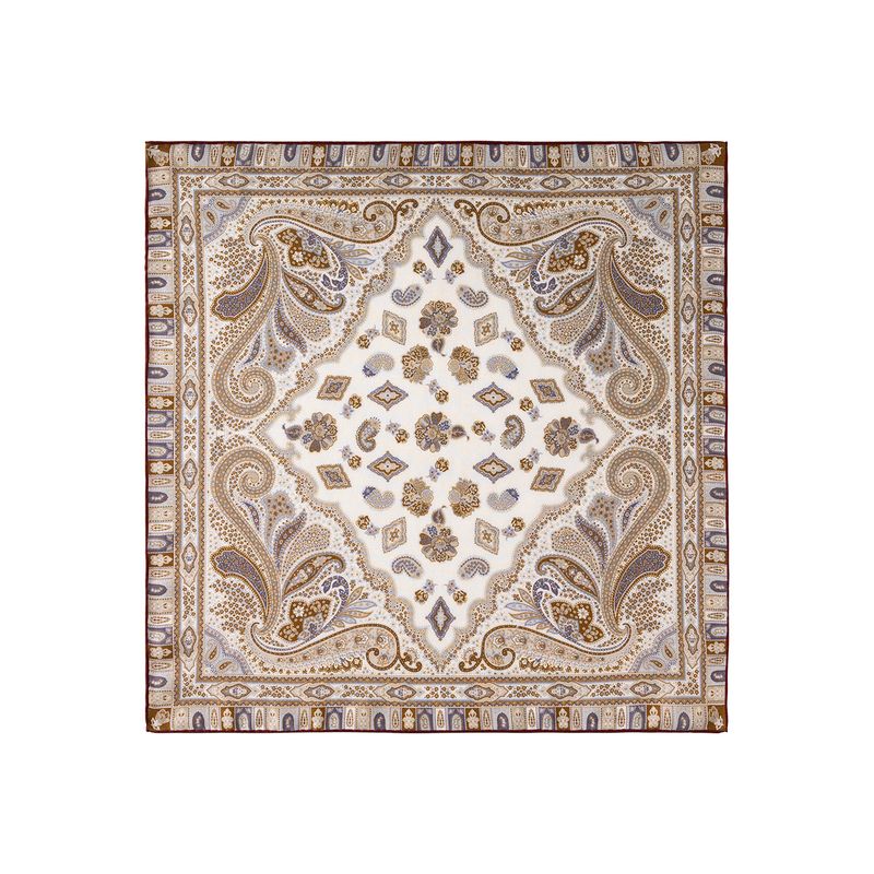 Sciarpa stampata in seta e lana di alta qualità per donna, collo caldo invernale, 70 quadrati, effetto cashmere, all'ingrosso_voghion.com