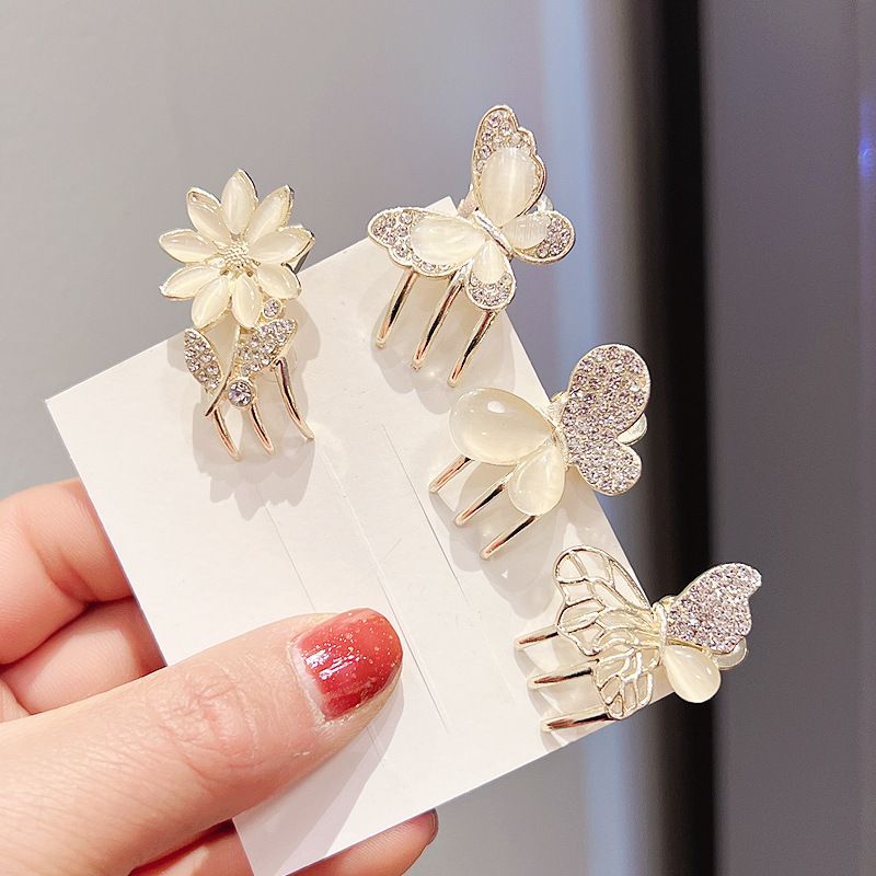 Premium Touch Butterfly Hajcsat Super Fairy Mini markolat Homlok törött haj frufru kis klip oldalsó cápa klip fejrész_voghion.com