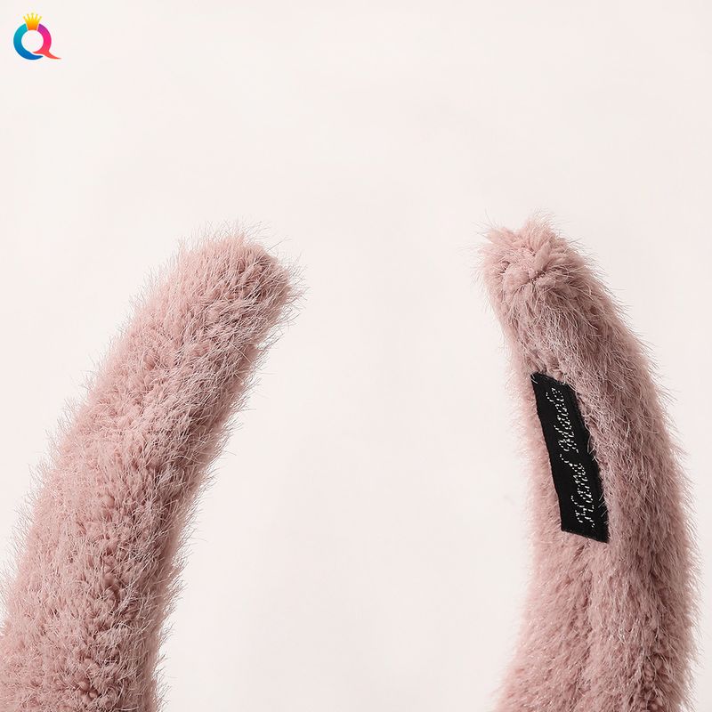Fascia per capelli in visone sintetico per donna - Fascia per capelli calda e soffice per l'inverno, elegante accessorio per capelli annodato da indossare tutti i giorni, alla moda e comodo (colori multipli)_voghion.com