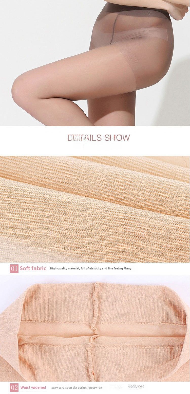 Longsha stockings pantyhose wholesale supermarket thin black silk 0D high elastic plus fat plus size stewardess tights summer_voghion.com