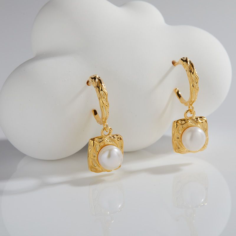 Parure di gioielli da donna in argento Sterling 925 con perle d'acqua dolce naturali, elegante collana, orecchini e anello, minimalista e chic_voghion.com
