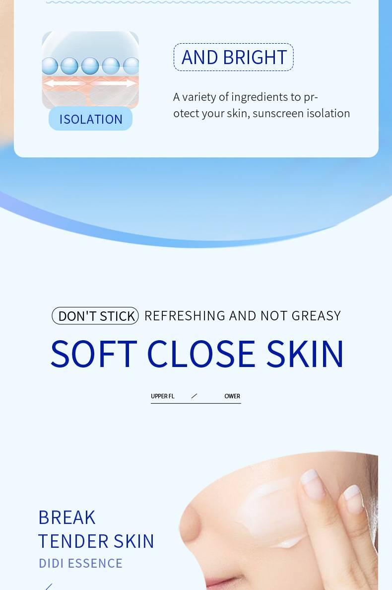 Apsauginis kremas nuo saulės SPF50+, apsaugantis nuo UV spindulių, drėkinamasis losjonas nuo saulės, gruntas_voghion.com