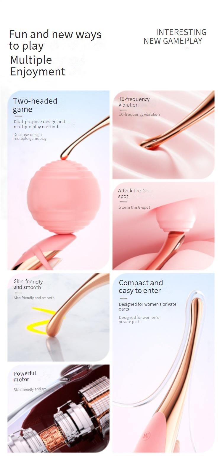 Prodotti sessuali ROSELEX Laurex Teasing Pen Seconda generazione Stimolazione clitoridea femminile Piccolo punto G Alta frequenza Vibratore interattivo per flirtare_voghion.com