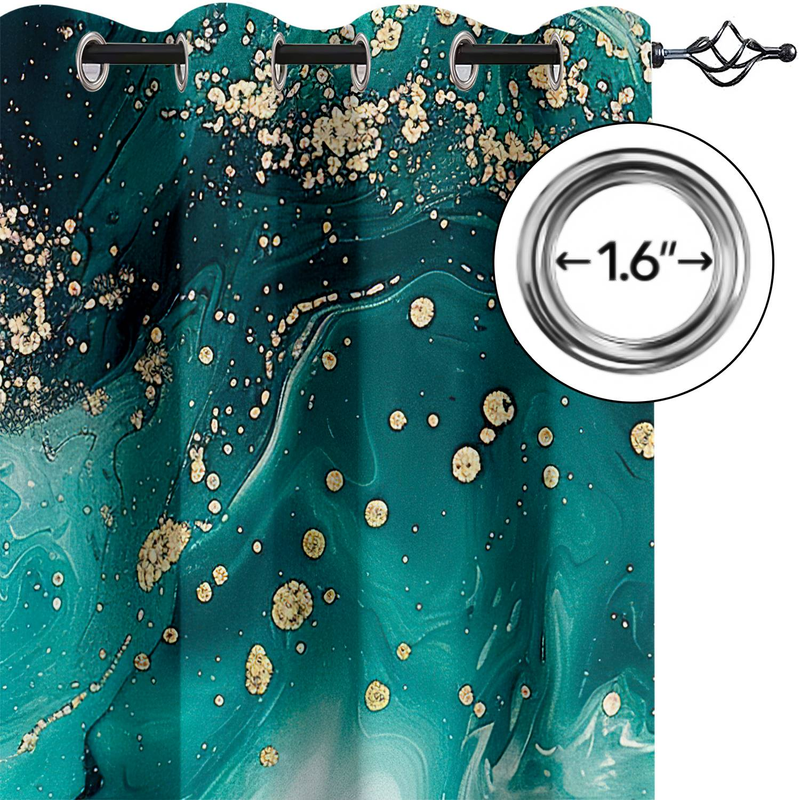 2 stykker mørklægning 3D marmormønster print, velegnet til stue, soveværelse eller boligindretning, romantisk værelsesdekoration_voghion.com