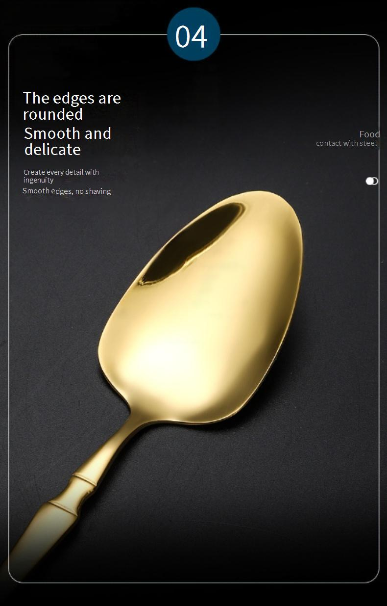 Mirror-Polished Cutlery Set – 4-Piece Stainless Steel Flatware In Gold/Silver/Rose Gold, Modern Dining & Gift Essentials_voghion.com