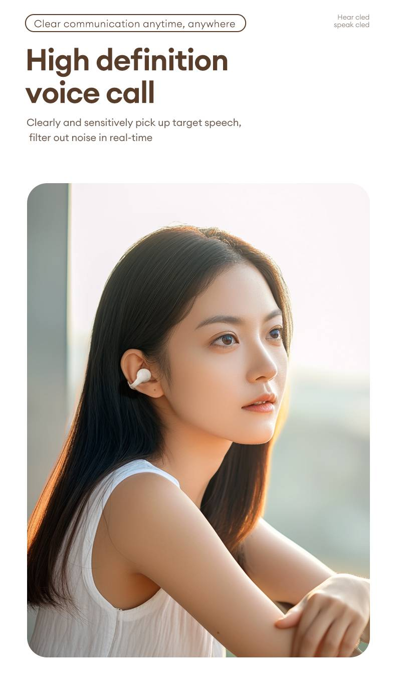 Fones de ouvido Bluetooth 5.4 Lenovo LP25 PRO com clipe de orelha, fone de ouvido esportivo sem fio, bateria de longa duração, redução de ruído, microfone HD para chamadas_voghion.com