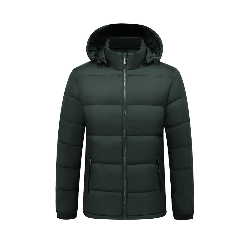 Neue Herren-Kapuzenjacke mit gepolsterter Warmlaufjacke mit Reißverschluss, Huttasche, Mantel, modische Straßenkleidung, Herrenbekleidung, Oberbekleidung, Winter_voghion.com