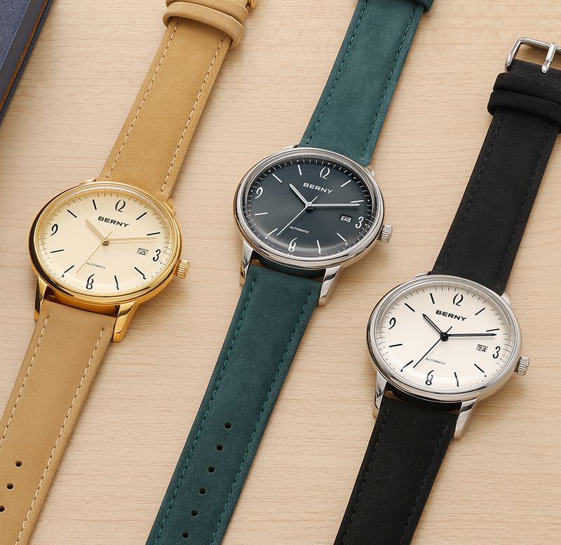 BERNY Automatic Watches For Men Fashion 20ATM Waterproof Super Luminous Mechanical Silver Watch Date Stainless Steel Sapphire Analog Wrist Watch_voghion.com