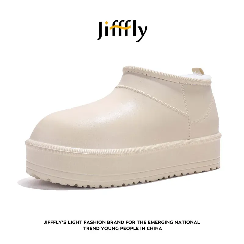Jifffly Designer Shoes Women's 2025 Autumn Winter New Collection With Veet Warm Outdoor Thick Bottom Height Boosting_voghion.com