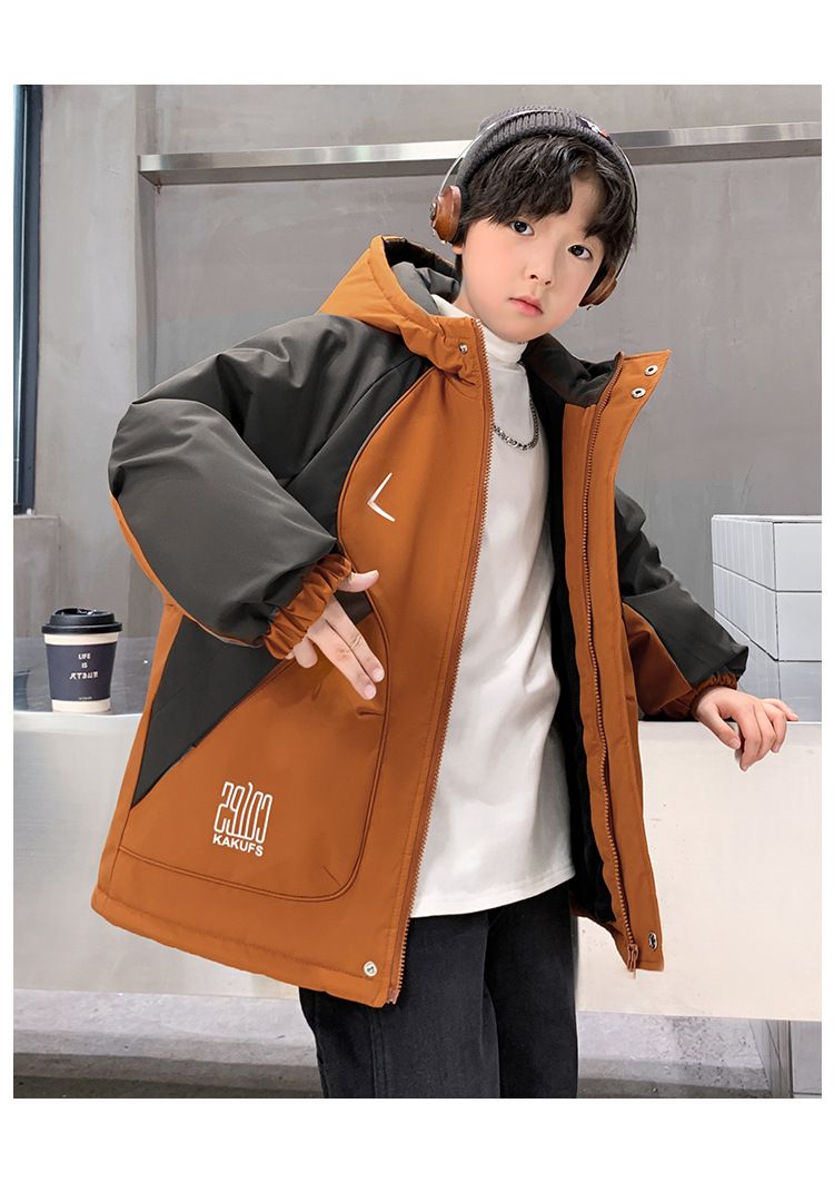 Children's Clothing, Boys' Winter Clothing With Fleece Jacket, New Mid Size Children's Autumn And Winter Styles, Thickened Winter Boys_voghion.com