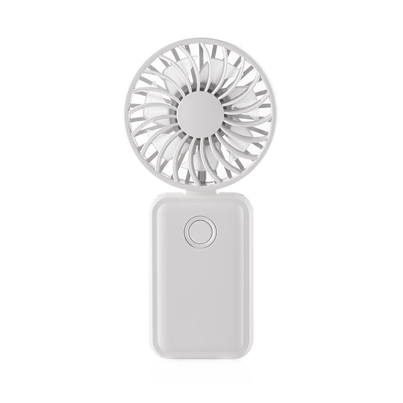 F458 con cordino per il collo, estate, 3 velocità, regolabile, pieghevole, mini ventilatore portatile (bianco)_voghion.com