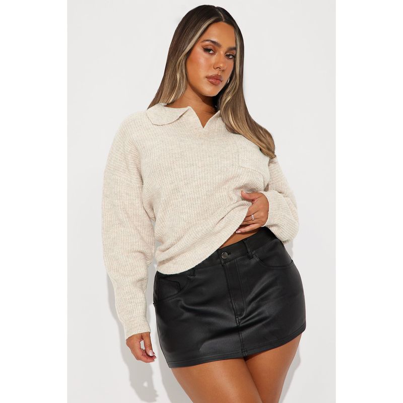 Weicher und gemütlicher Oversize-Strickpullover für Damen, lässiger Pullover mit Schalkragen – elegantes Must-have für die Herbst- und Wintergarderobe_voghion.com